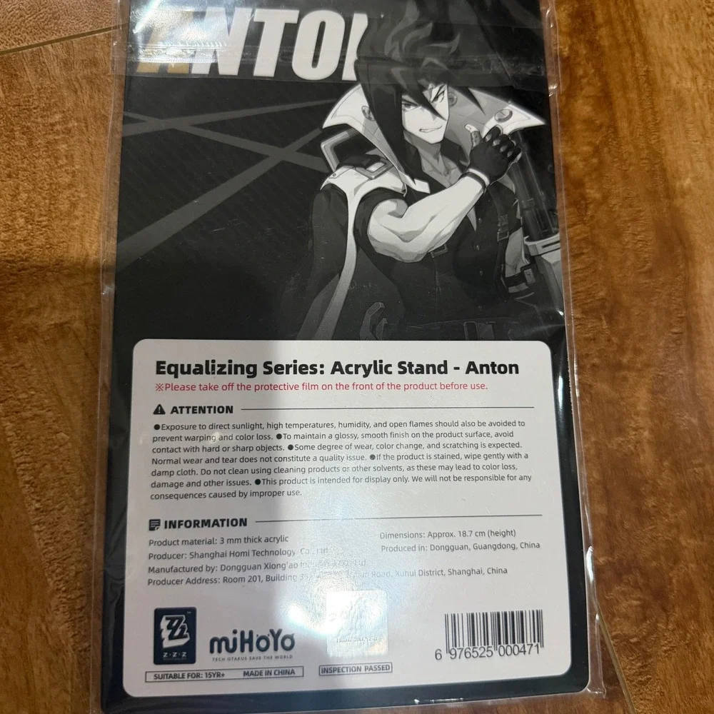 ZenlessZoneZero Anton Ivanov Acrylic Stand Official miHoYo ZZZ Equalizing Series